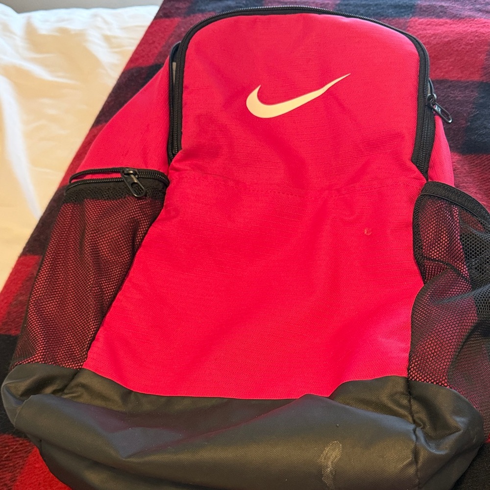 Nike Red and Black Men's Backpack